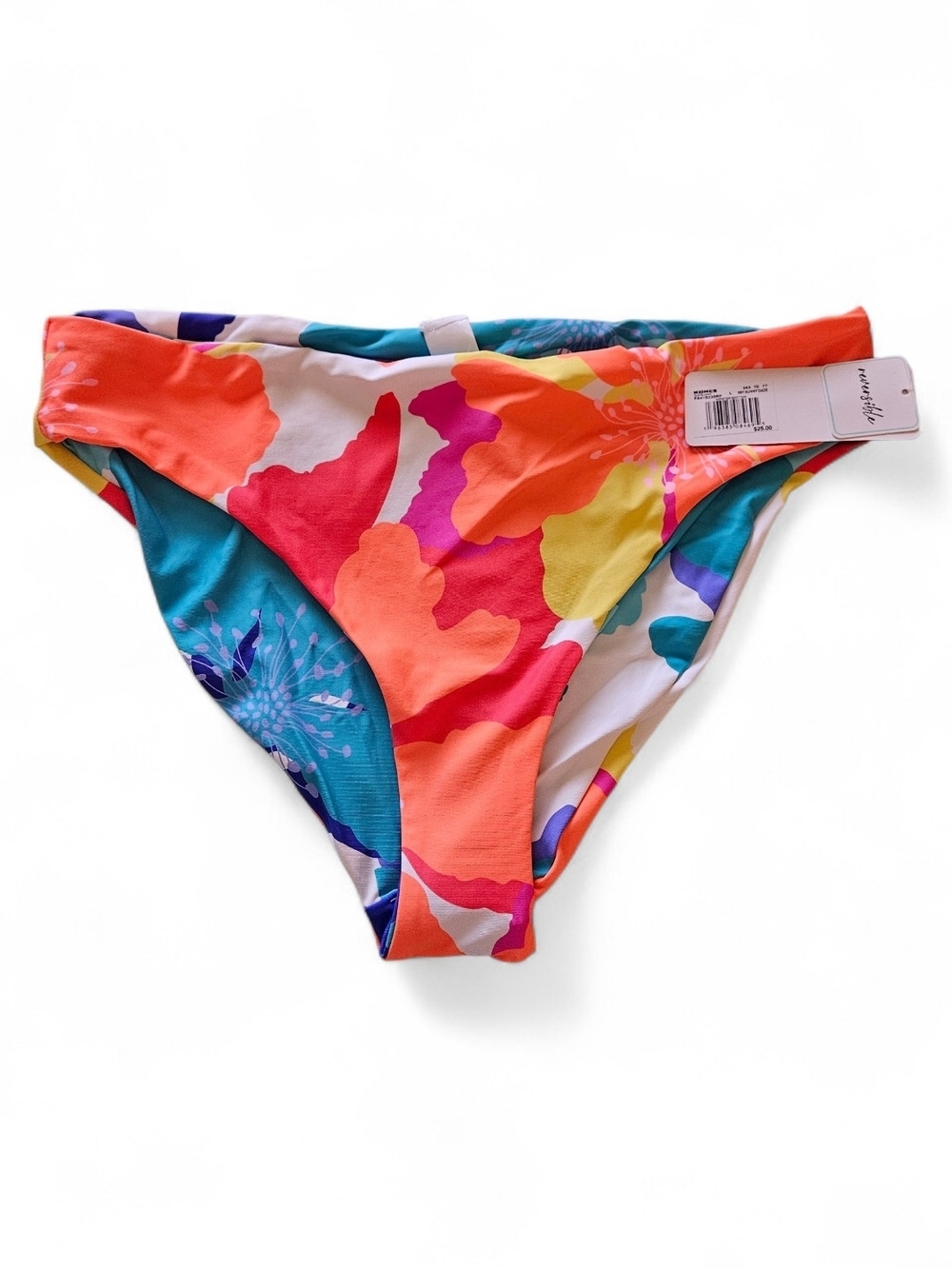 Freshwater Reversible Multi-Color Bikini Bottom - Size Large 12-14